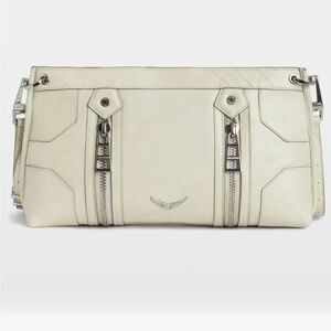 NWT Zadig & Voltaire Sunny Moody Vintage Cream Shoulder Bag